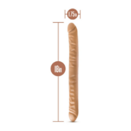 Dr. Skin Double Dildo 18in - Tan