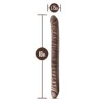 Dr. Skin - 18 Inch Double Dildo - Chocolate 2