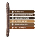 Dr. Skin - 18 Inch Double Dildo - Chocolate 3