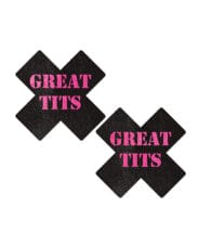 Pastease Premium Great Tits Cross - Black-Pink O-S