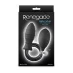 Inflataplay Inflatable Anal Plug - Black 1