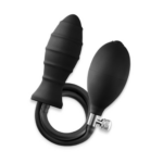 Inflataplay Inflatable Anal Plug - Black 2