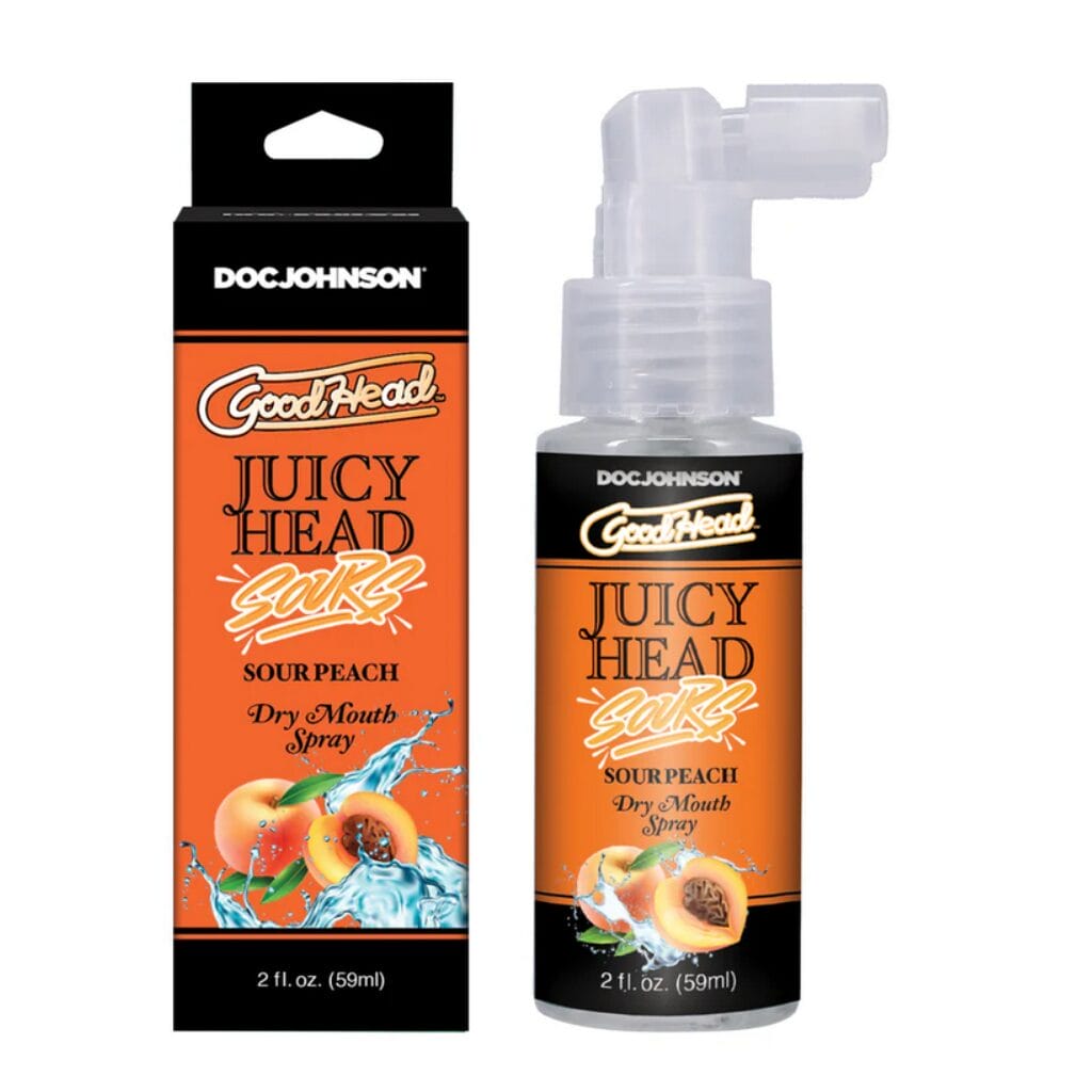 Juicy Head Dry Mouth Spray Sour Peach 2 oz 1