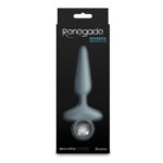 Renegade Maverick Vibrating Anal Plug - Gray 2