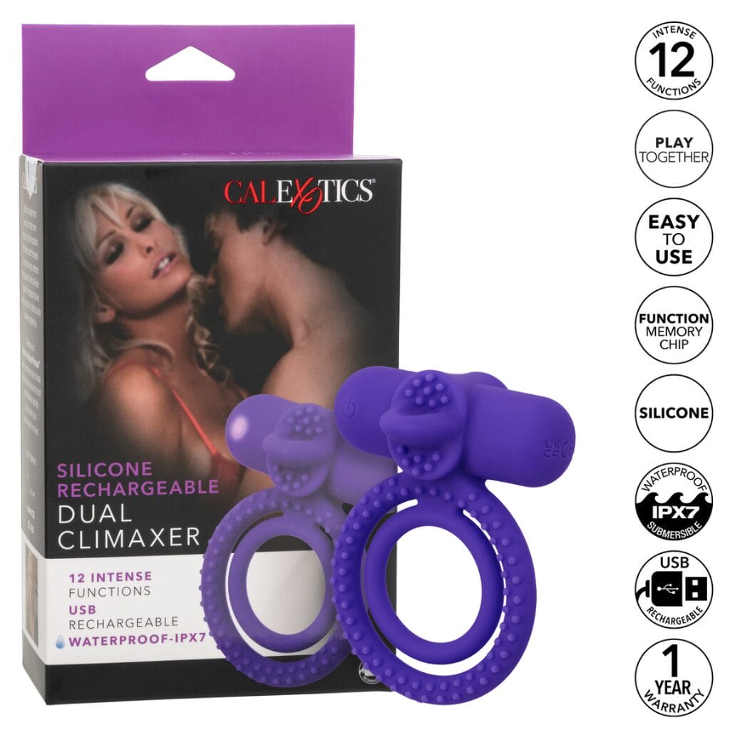 Silicone Rechargeable Dual Climaxer 1