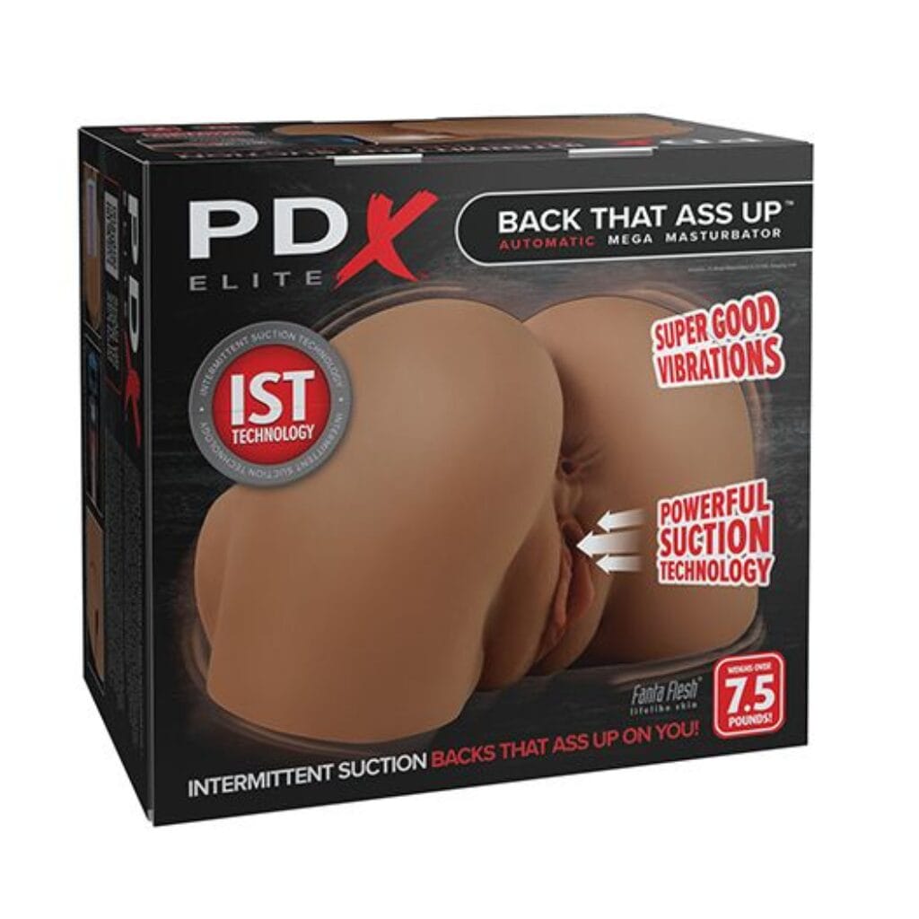 PDX Elite Back That Ass Up Automatic Mega Masturbator - Brown 1